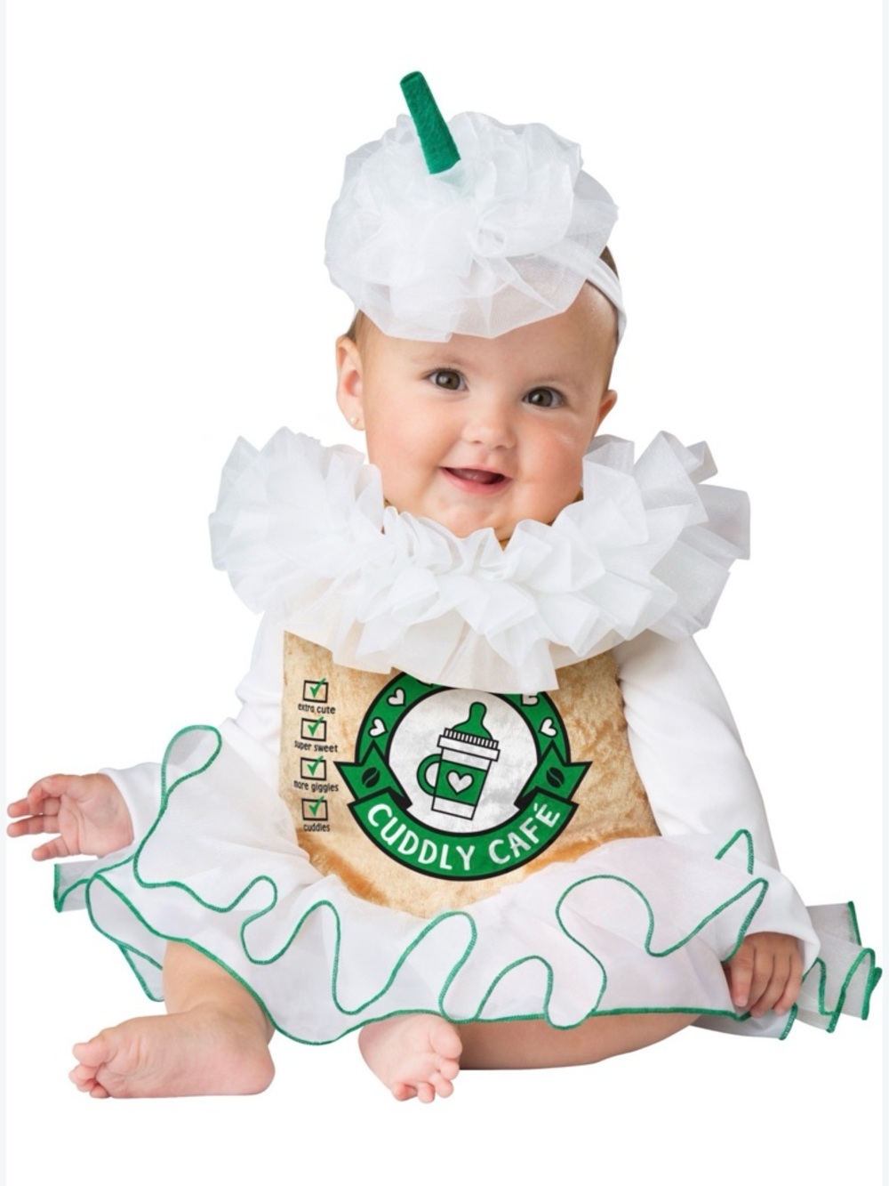 InCharacter Infant Cuddly Cappuccino Costume One-Piece Top Only | Size 6-12mo
